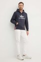 Mikina Alpha Industries Basic Hoody 178312.02 námořnická modř AA00