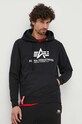 Abbigliamento Alpha Industries felpa Basic Hoody 178312.03 nero