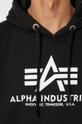 Alpha Industries felpa Basic Hoody 178312.03 nero