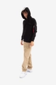 Alpha Industries sweatshirt Red Stripe Hoody black