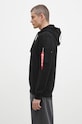 Alpha Industries bluză Red Stripe Hoody 178314.95 negru AA00