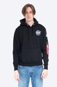 Alpha Industries bluză Space Shuttle Hoody print negru 178317.03