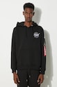 Alpha Industries sweatshirt Space Shuttle Hoody other black 178317.03