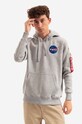 Alpha Industries bluză Space Shuttle Hoody print gri 178317.17