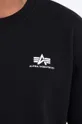negru Alpha Industries bluză Basic Sweater Small Logo