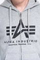 šedá Mikina Alpha Industries Basic