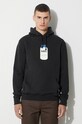 Alife bluza bawełniana Collegiate Hoodie wzorzyste czarny ALIFW20.36
