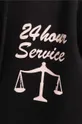 crna Pamučna dukserica Market 24 HR Lawyer Service Hoodie