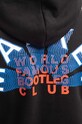 Pamučna dukserica Market World Famous Bootleg Club Hoodie crna 397000398.0001