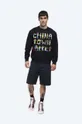 Βαμβακερή μπλούζα Market Chinatown Market City Aerobics Crewneck μαύρο