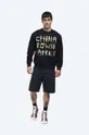 Market felpa in cotone Chinatown Market City Aerobics Crewneck nero