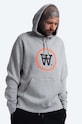 Bavlnená mikina Wood Wood Ian Hoodie 10135605-2424 GREY MELANGE bavlna sivá 10135605.2424