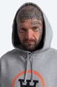 Pamučna dukserica Wood Wood Ian Hoodie GREY MELANGE 10135605.2424