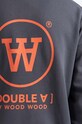 Хлопковая кофта Wood Wood Ian Hoodie серый 10135605.2424