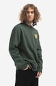 Pamučna dukserica Wood Wood Tye AA Patches Sweatshirt 10235602.2424 zelena
