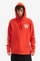 czerwony Wood Wood bluza bawełniana Ian AA Hoodie Męski