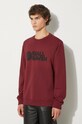 Clothing Fjallraven cotton sweatshirt Logo Sweater F84142 red