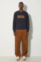 Bavlnená mikina Fjallraven Logo Sweater F84142 tmavomodrá AA00