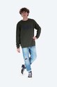 Fjallraven bluza bawełniana Logo Sweater F84142 zielony AA00
