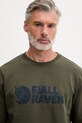 Bavlnená mikina Fjallraven Logo Sweater zelená F84142