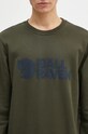 Хлопковая кофта Fjallraven Logo Sweater зелёный F84142