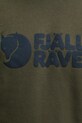 Bavlnená mikina Fjallraven Logo Sweater F84142 zelená