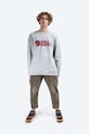 Бавовняна кофта Fjallraven Logo Sweater F84142 сірий AA00