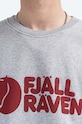 Бавовняна кофта Fjallraven Logo Sweater сірий F84142