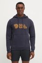 Fjallraven bluza bawełniana nadruk granatowy F84144