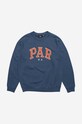 by Parra cotton sweatshirt cotton blue 48315