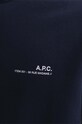 A.P.C. bluza bawełniana Bluza A.P.C. Sweat Item granatowy COEAS.H27608