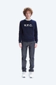 Βαμβακερή μπλούζα A.P.C. Sweat Vpc σκούρο μπλε