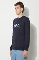 Ρούχα Βαμβακερή μπλούζα A.P.C. Sweat Vpc COECQ.H27378 σκούρο μπλε