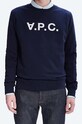 Бавовняна кофта A.P.C. Sweat Vpc темно-синій COECQ.H27378