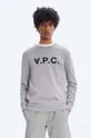 γκρί Βαμβακερή μπλούζα A.P.C. Sweat Vpc Ανδρικά