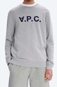 A.P.C. hanorac de bumbac Sweat Vpc gri COECQ.H27378