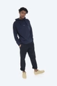 A.P.C. hanorac de bumbac Hoodie Larry bleumarin