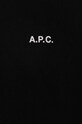 A.P.C. bluza bawełniana A.P.C. Hoodie Larry czarny COEIP.H27622