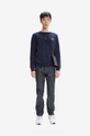 A.P.C. bluza bawełniana Sweat Rider granatowy