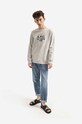A.P.C. cotton sweatshirt Sweat Rufus COEBH.H27500 gray AA00