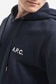 A.P.C. bluza bawełniana Leonard granatowy COETM.H27692