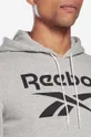 sivá Tepláková mikina Reebok Identity Big Logo Hoodie