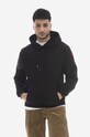 Bavlnená mikina Maharishi Maharishi Eagle vs. Snake Hooded Sweat 4022 BLACK potlač čierna 4022.BLACK