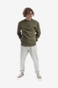 Памучен суичър Maharishi Miltype Embroidered Crew Sweat 7011 OLIVE зелен