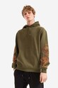 Maharishi bluza bawełniana Bluza Maharishi 8031 OLIVE z kapturem zielony 8031.OLIVE