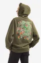 Bavlněná mikina Maharishi Force Embroidered 8076 OLIVE  100 % Organická bavlna