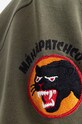 Maharishi cotton sweatshirt green 9432.OLIVE
