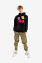 Maharishi cotton sweatshirt x Warhol Flowers black