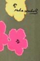 Maharishi cotton sweatshirt x Warhol Flowers 9640.OLIVE