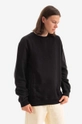 černá Bavlněná mikina Maharishi Miltype Embroidered Crew Sweat Organic 420 9755 BLACK Pánský